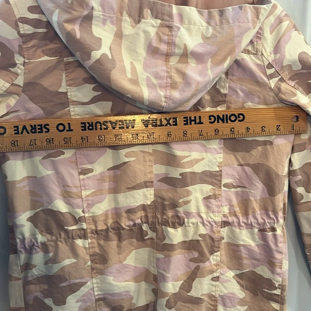 New Look pink toned camouflage women’s spring jacket USED size small - Picture 10 of 10